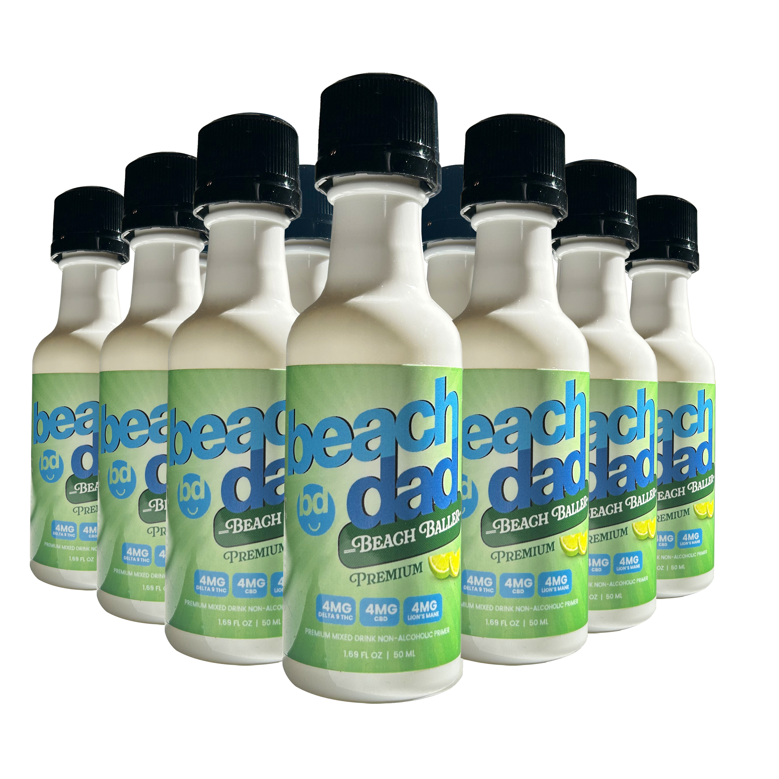Beach Dad Beach Baller Premium Mixed Drink - Vacation Box (Quantity 12 X 3-packs = 36 bottles)