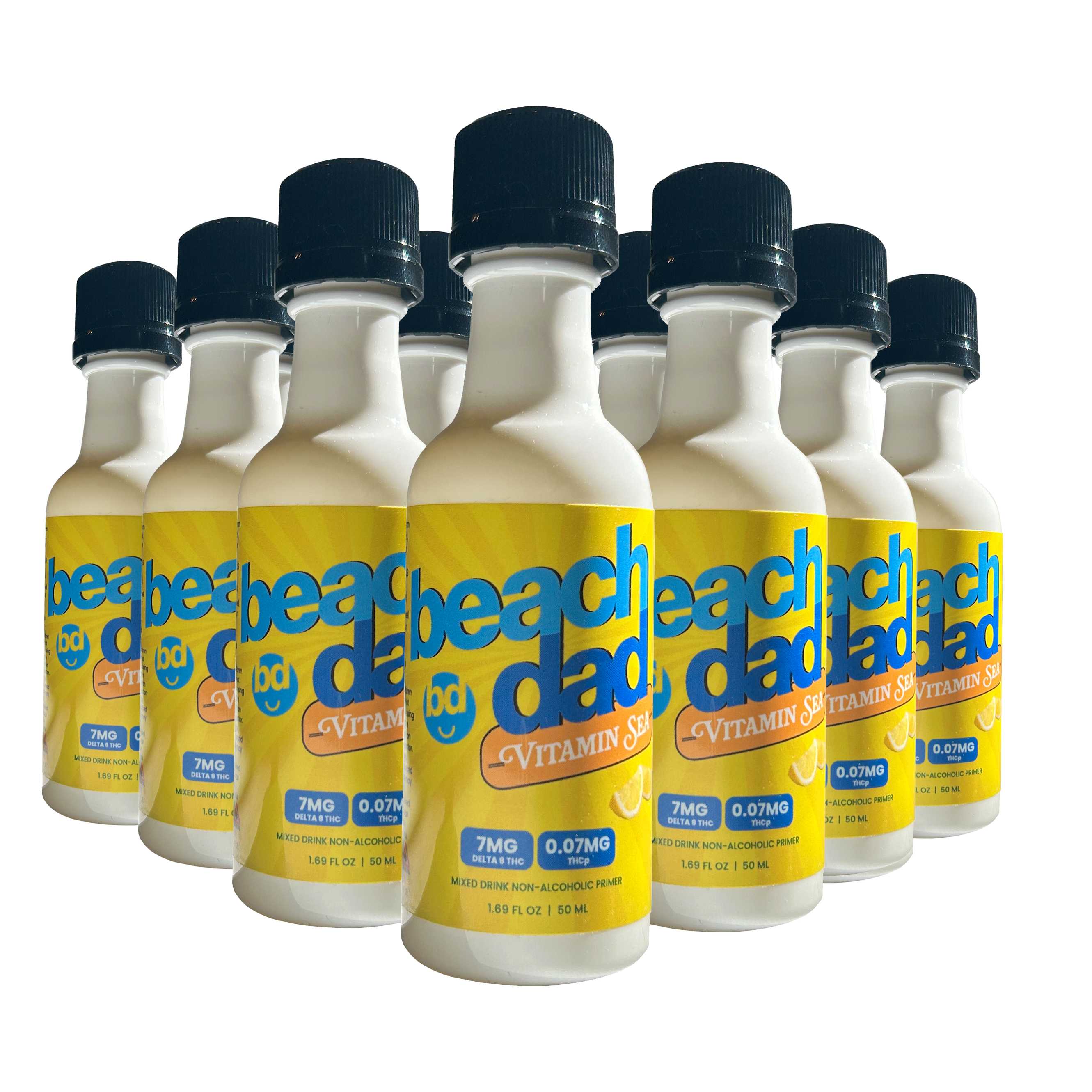 Beach Dad Vitamin Sea Mixed Drink - Vacation Box (Quantity 12 X 3-packs = 36 bottles)